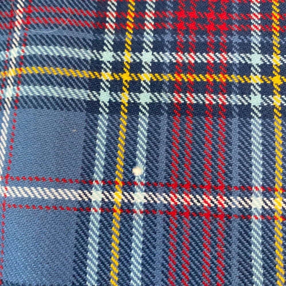 Highlander Collection by Lochcarron Blue Tartan Plaid 100%‎ Wool Scarf Scotland